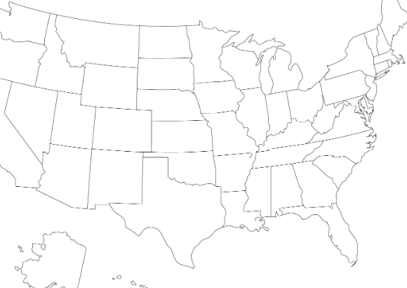 Printable:Clko9usctz0= Map of United States