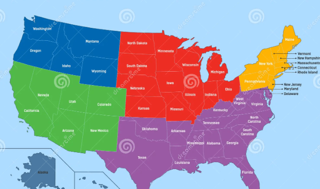 Printable:Uj3t4zt70_Q= Map of the Us