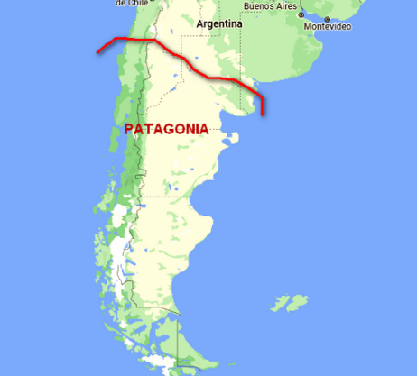 Map:Isdsb1f8uba= Patagonia