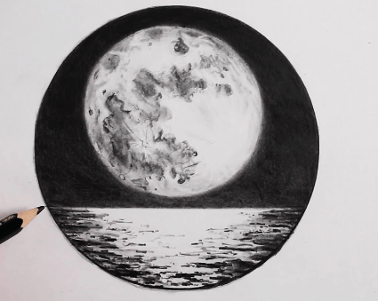 Drawing:Dmky3i7lnm8= Moon