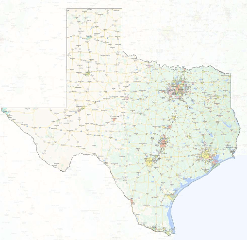 City:Ossnmh-Knlq= Texas Map